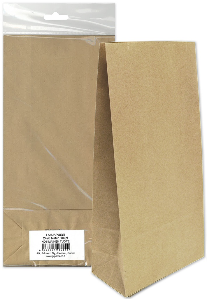 Paper bag natural 10pcs