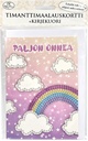 Diamond painting card + envelope Sateenkaari