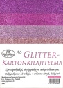 Glitter card assortment A6 pink 12pcs