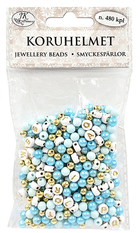 Jewellery beads blue/gold