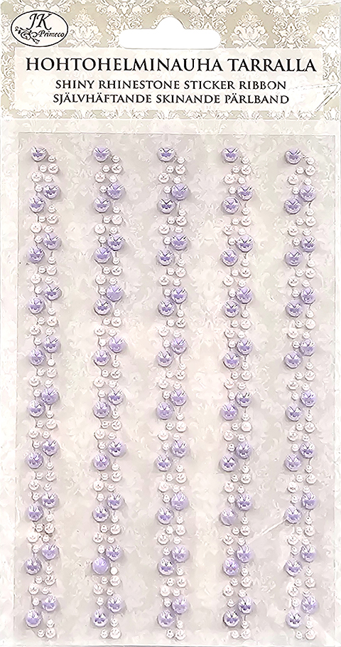 Shiny rhinestone sticker ribbon Elegance
