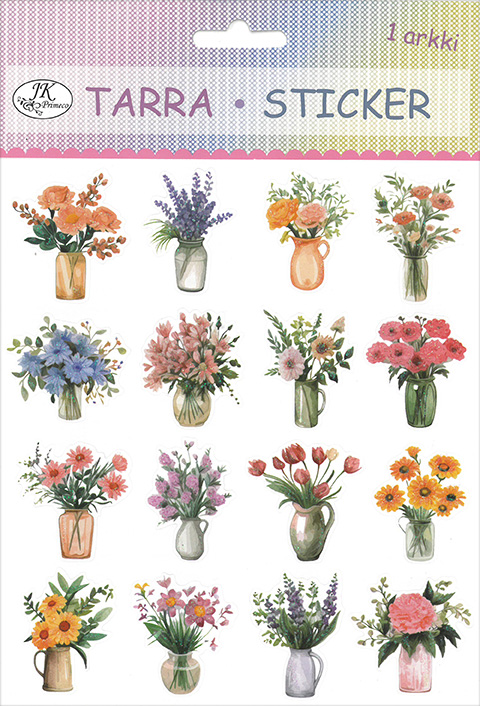 Sticker Flowers in pots