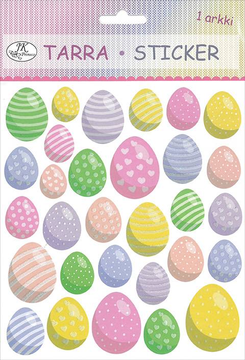 Sticker Easter eggs assortment