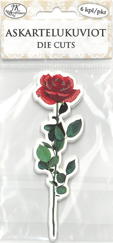 Die cuts Rose red 6pcs