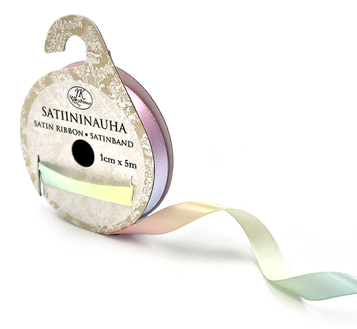 Satin ribbon 1cm x 5m Rainbow