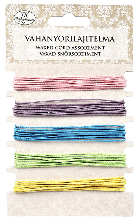 Waxed cord assortment Clear