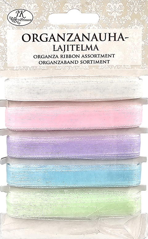 Organza ribbon assortment Pastel