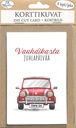 Die cut card Auto 5pcs