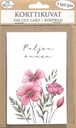 Die cut card Kukkaketo 5pcs
