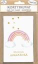 Die cut card Sateenkaari 5pcs