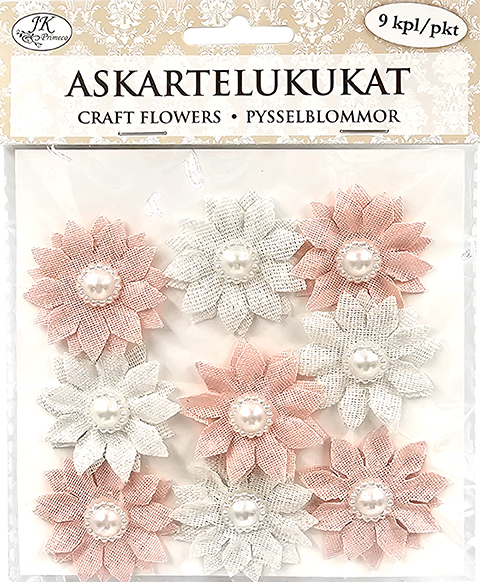 Craft flowers Gerbera pastel assortment 9pcs