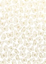Design card A4 Butterflies pearlescent gold 5pcs