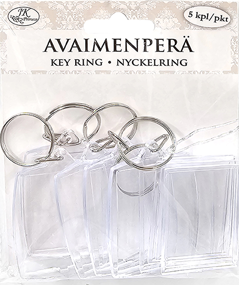 Keychain Frame rectangle 5pcs