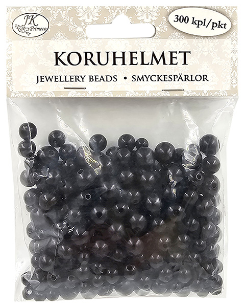 Jewellery beads black 300pcs