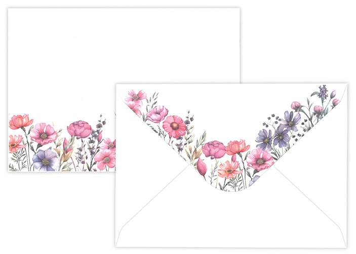 Envelope C6 Flower meadow 10pcs