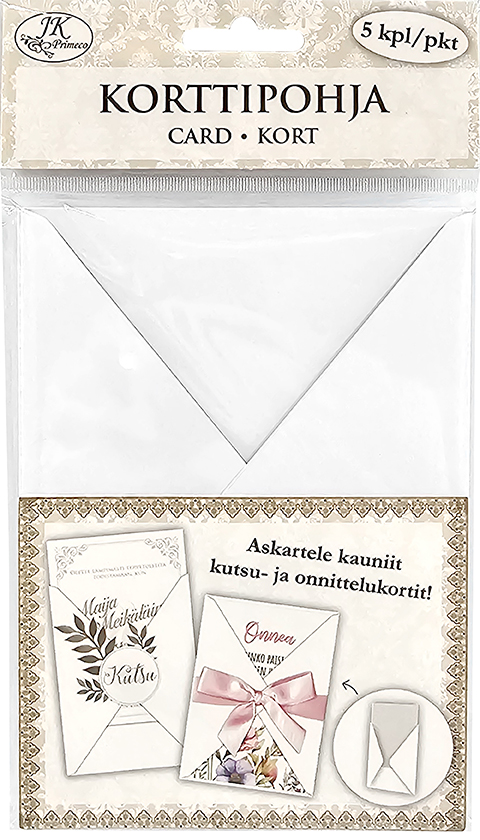 Gatefold card white 5pcs