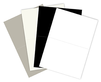 Folded card assortment Black/white 20pcs