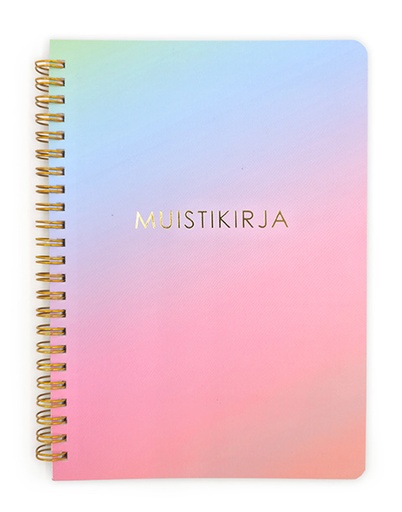 [6655] Notebook A5 "Muistikirja" pastelli 160 pages (80 sheets)