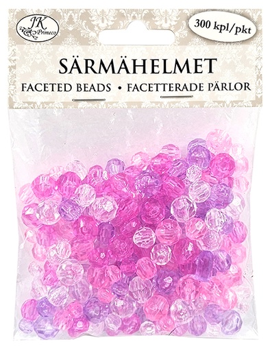 [7123] Faceted beads lilac/pink 300pcs