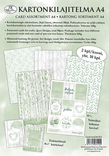 [7410] Card assortment A4 Luonto 10pcs