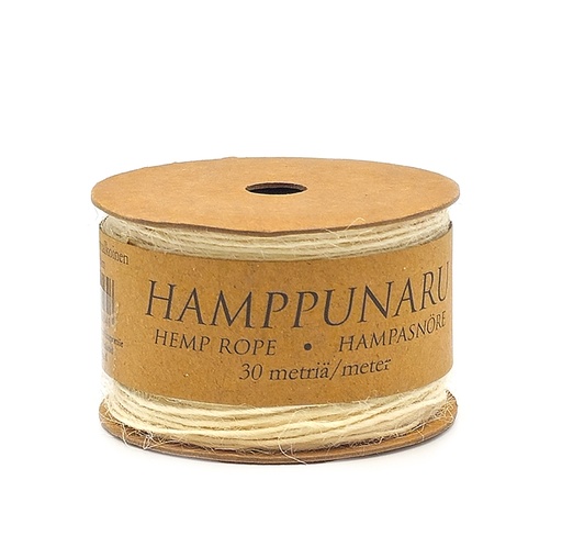 [3564] Hemp cord 1mm x 30m off-white