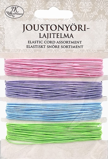 [3734] Elastic cord assortment Clear