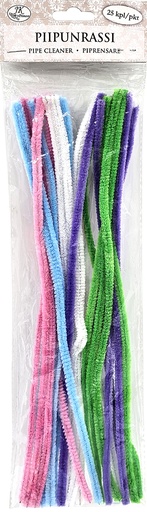 [4553] Pipe cleaner Pastel assortment 25pcs