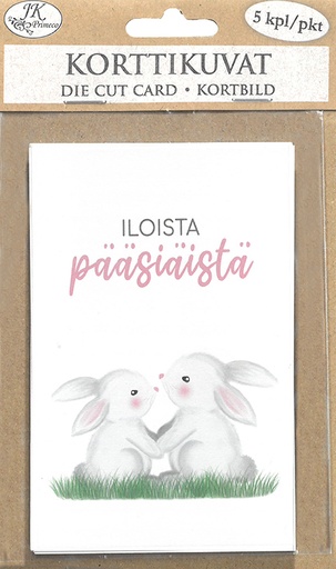 [4734] Die cut card Iloista pääsiäistä 5pcs
