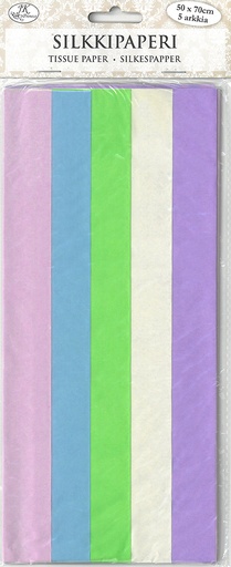 [6803] Tissue paper pastel assortment 5 sheets
