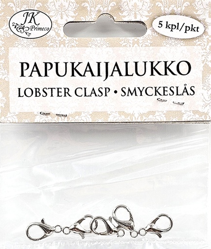 [6859] Lobster clasp silver 5pcs