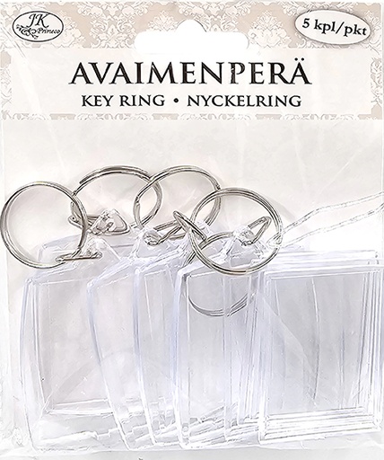 [6864] Keychain Frame rectangle 5pcs