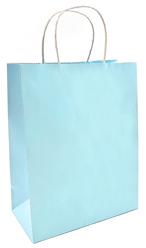 [7293] Gift bag M light blue