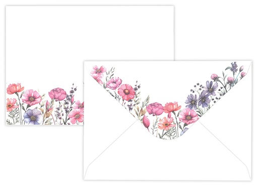 [7704] Envelope C6 Flower meadow 10pcs