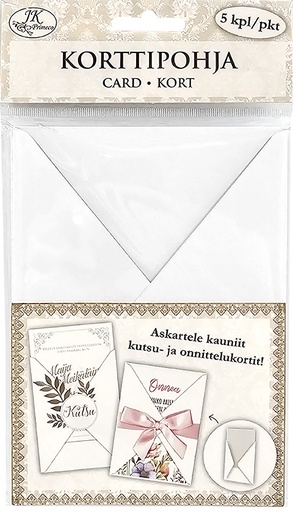 [7804] Gatefold card white 5pcs
