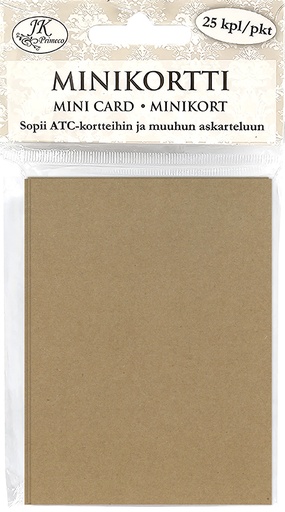 [8281] Mini card recycled brown 25pcs