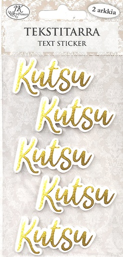 [9014] Text sticker Kutsu 2 kulta 2 sheets
