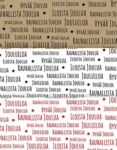 [4387] Gift wrapping paper assortment 3 x 10rll Joulutoivotukset