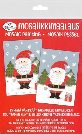 [2237] Mosaic painting A5 Santa Claus