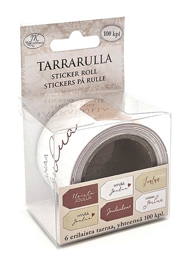 [2375] Tarrarulla Pakettikortit joulu 100kpl
