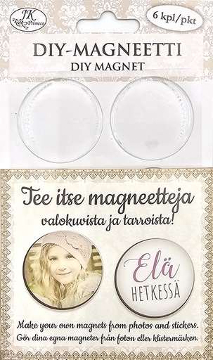 [3165] DIY-magneetti pyöreä 4cm 6kpl