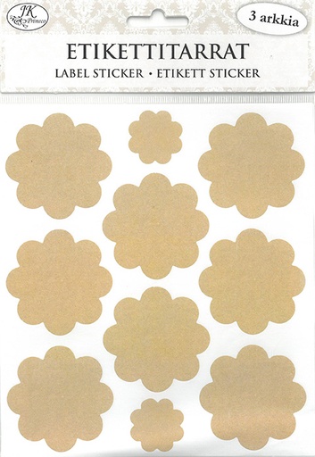 [3285] Label sticker Gingerbreads 3 sheets
