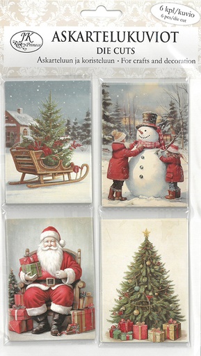 [3360] Die cuts Christmas pictures nostalgia