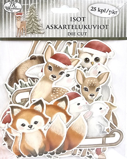 [3435] Isot askartelukuviot Metsäneläimet joulu 25kpl