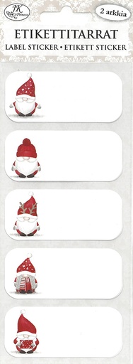 [4179] Label sticker narrow Santa couple 2 sheets