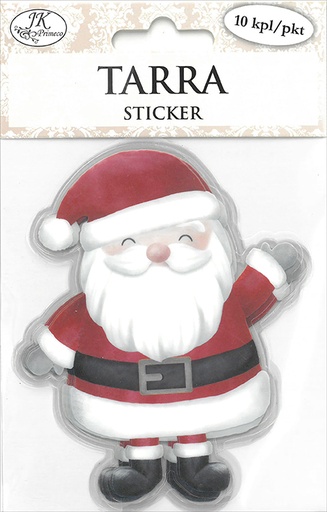 [4260] Sticker Happy Santa Claus 10pcs