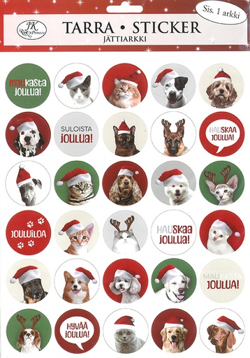 [5128] Jättitarra-arkki Kissat ja koirat joulu