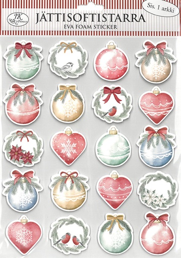 [5143] Giant eva foam sticker Christmas balls