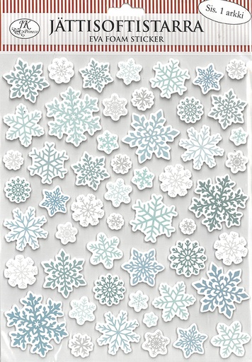 [5147] Giant eva foam sticker Snowflakes blue