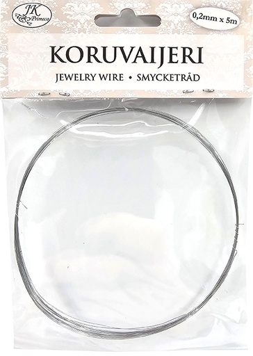 [6869] Koruvaijeri hopea 0,2mm x 5m