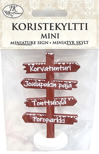 [8403] Miniature sign red